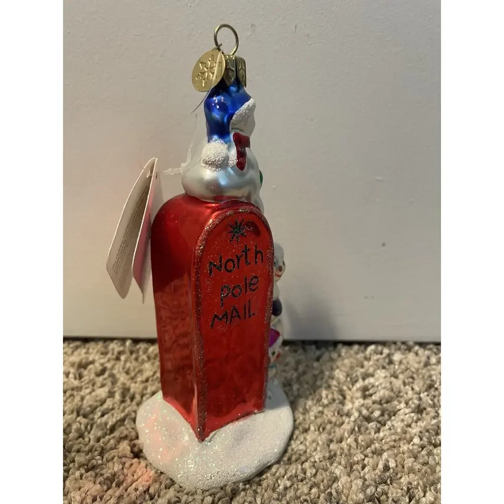 Christopher Radko For Target North Pole Postbox Glass Ornament New Christmas